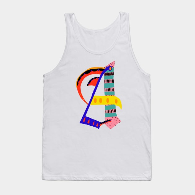 First Letter - A Tank Top by ezrawsmith